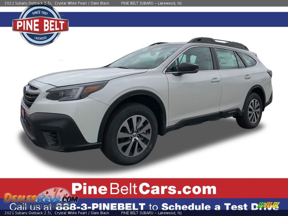 2021 Subaru Outback 2.5i Crystal White Pearl / Slate Black Photo #1