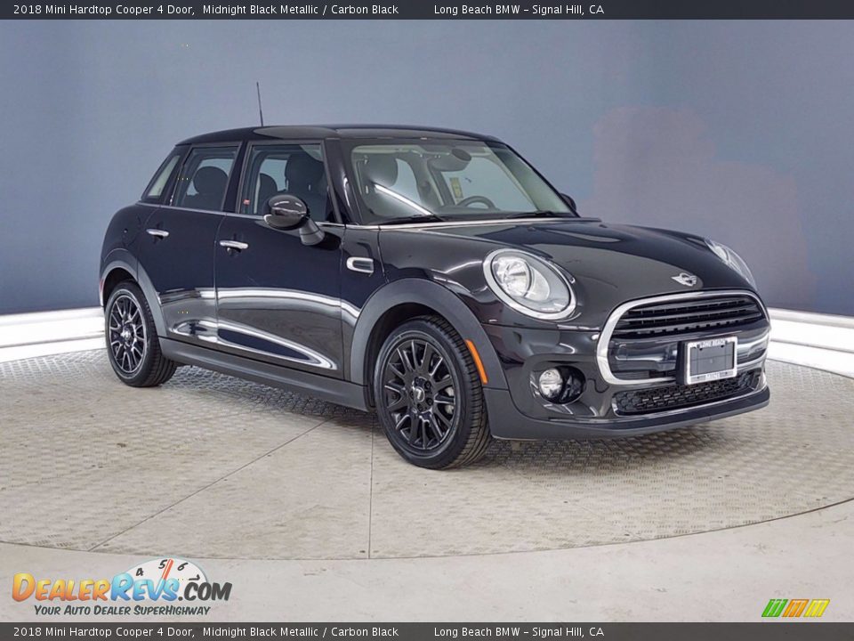 2018 Mini Hardtop Cooper 4 Door Midnight Black Metallic / Carbon Black Photo #1