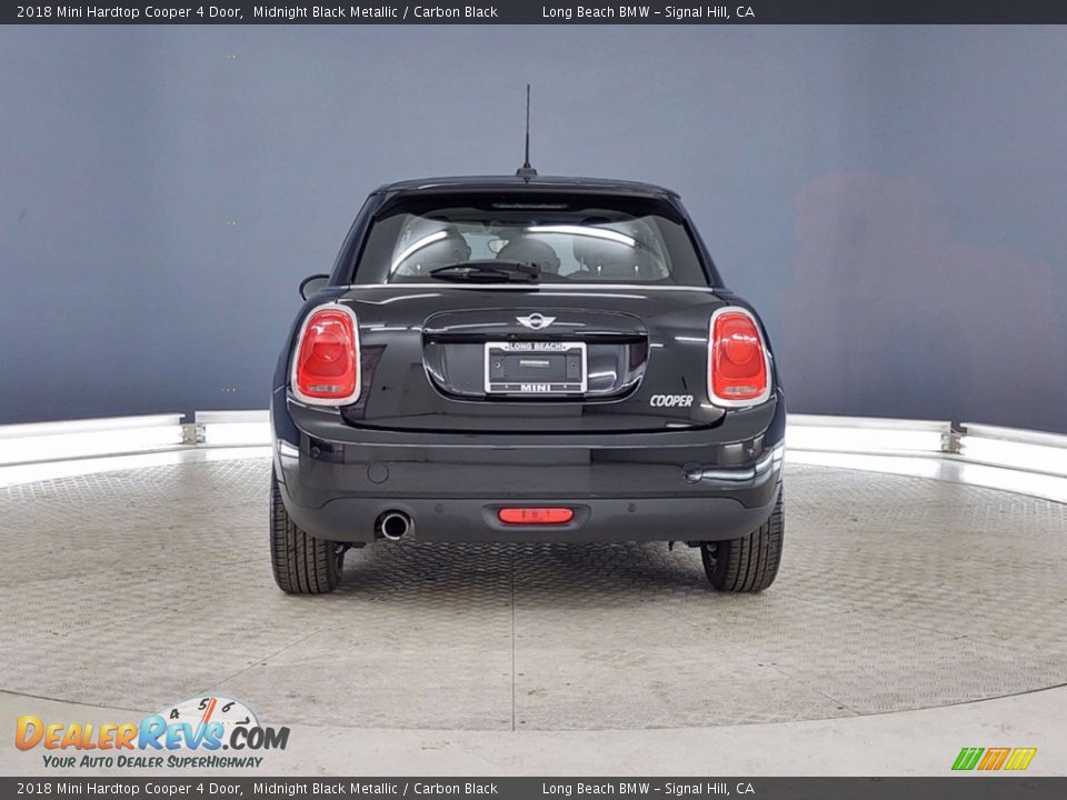 2018 Mini Hardtop Cooper 4 Door Midnight Black Metallic / Carbon Black Photo #4