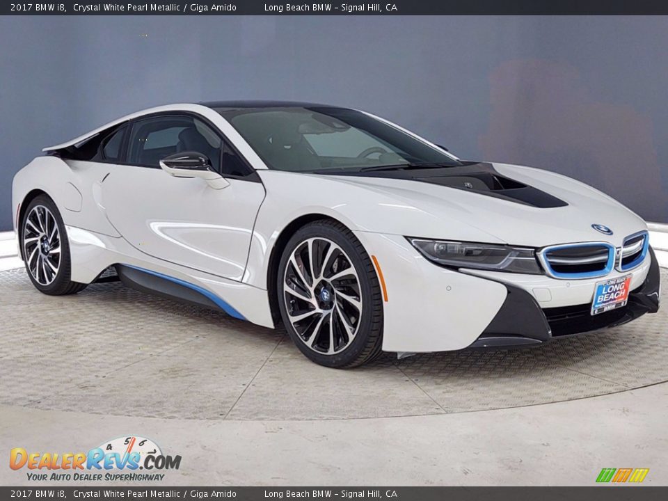 2017 BMW i8 Crystal White Pearl Metallic / Giga Amido Photo #1