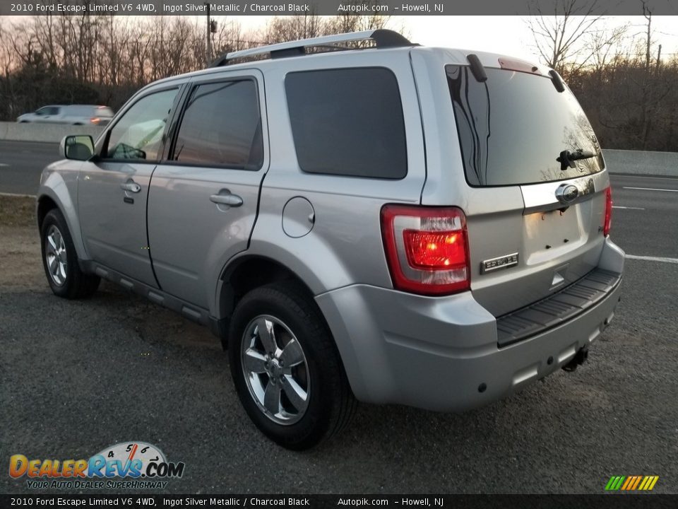 2010 Ford Escape Limited V6 4WD Ingot Silver Metallic / Charcoal Black Photo #5