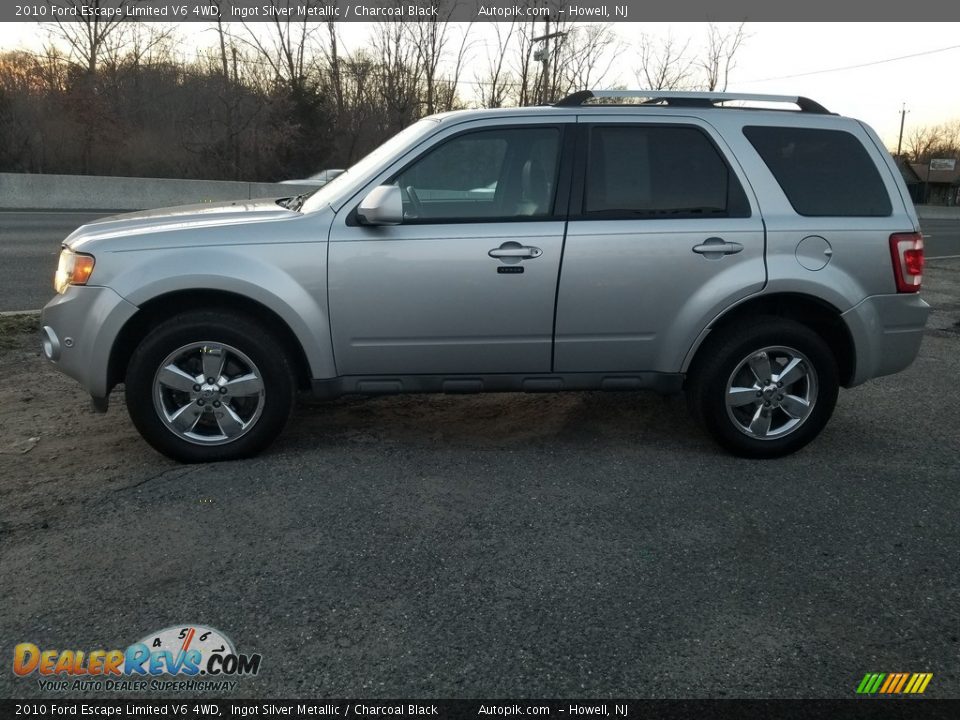 2010 Ford Escape Limited V6 4WD Ingot Silver Metallic / Charcoal Black Photo #6