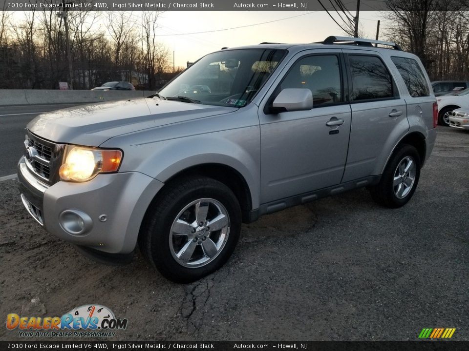 2010 Ford Escape Limited V6 4WD Ingot Silver Metallic / Charcoal Black Photo #7