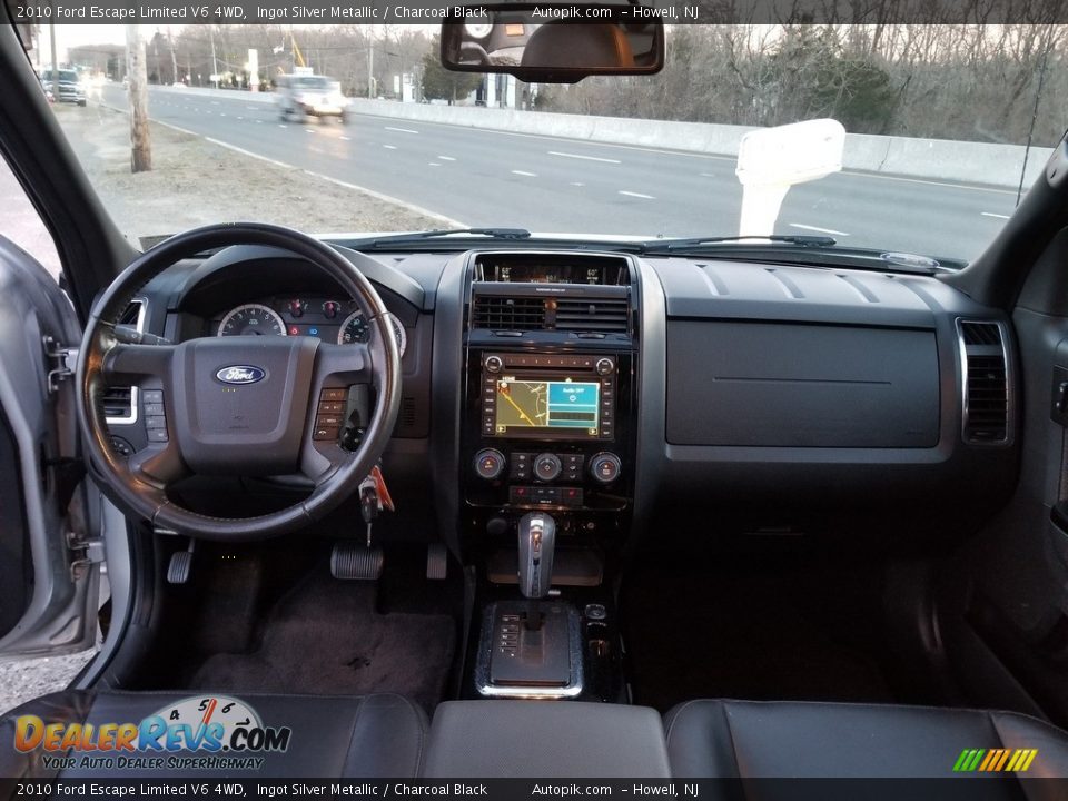 2010 Ford Escape Limited V6 4WD Ingot Silver Metallic / Charcoal Black Photo #16