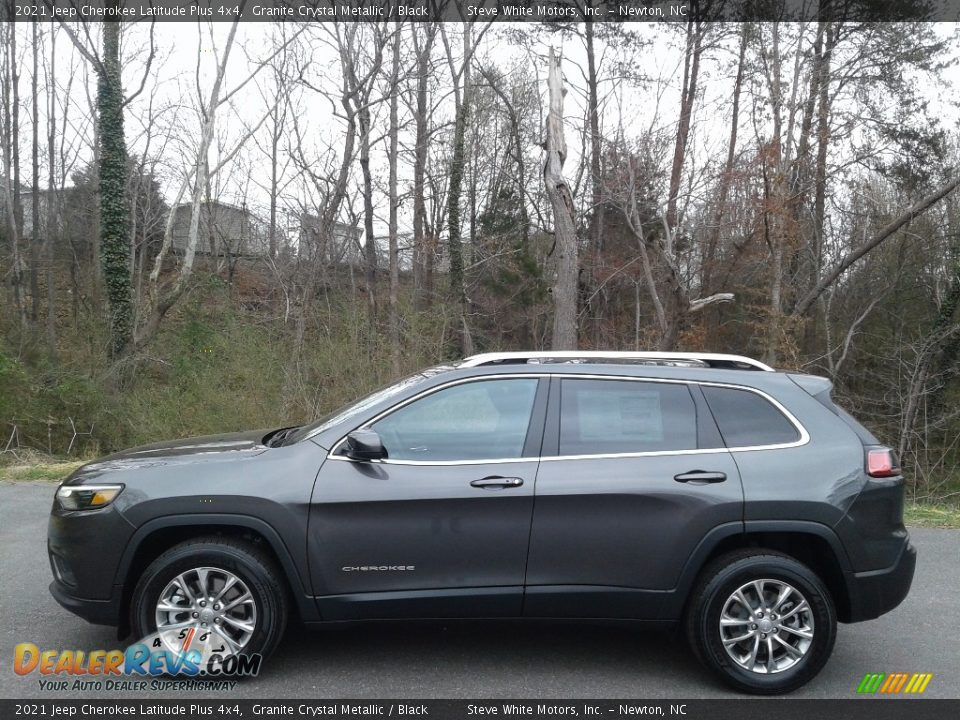 2021 Jeep Cherokee Latitude Plus 4x4 Granite Crystal Metallic / Black Photo #1