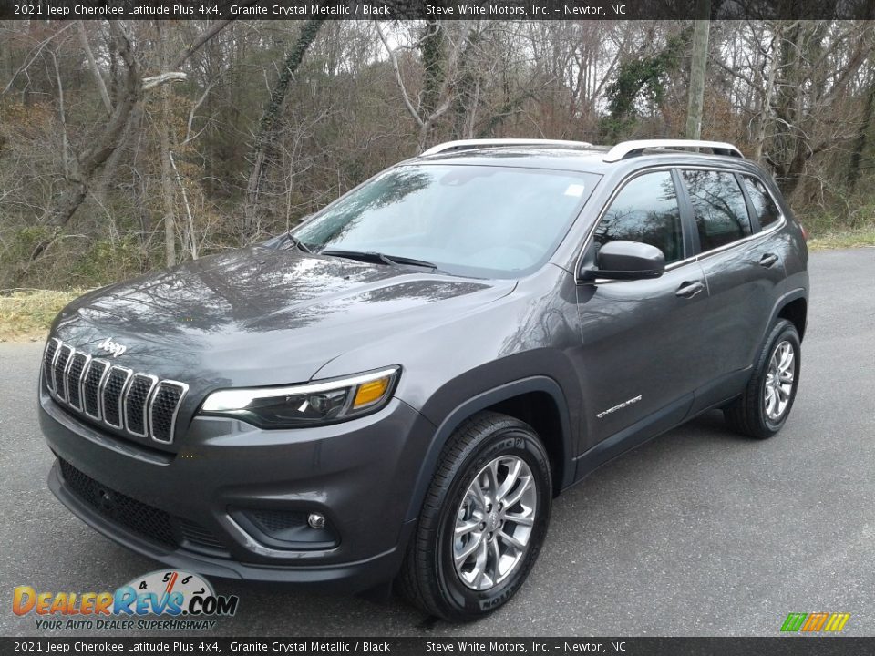 2021 Jeep Cherokee Latitude Plus 4x4 Granite Crystal Metallic / Black Photo #2