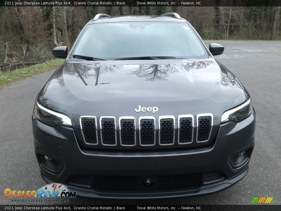 2021 Jeep Cherokee Latitude Plus 4x4 Granite Crystal Metallic / Black Photo #3