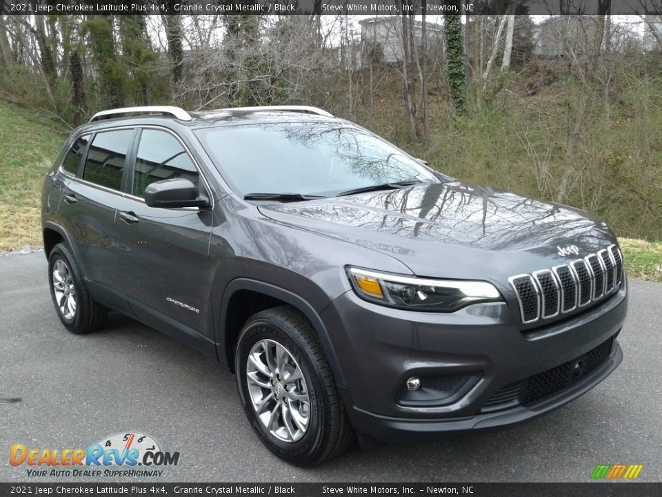 2021 Jeep Cherokee Latitude Plus 4x4 Granite Crystal Metallic / Black Photo #4