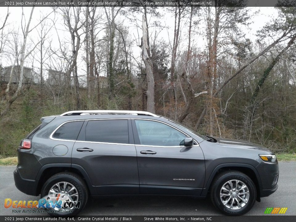 2021 Jeep Cherokee Latitude Plus 4x4 Granite Crystal Metallic / Black Photo #5