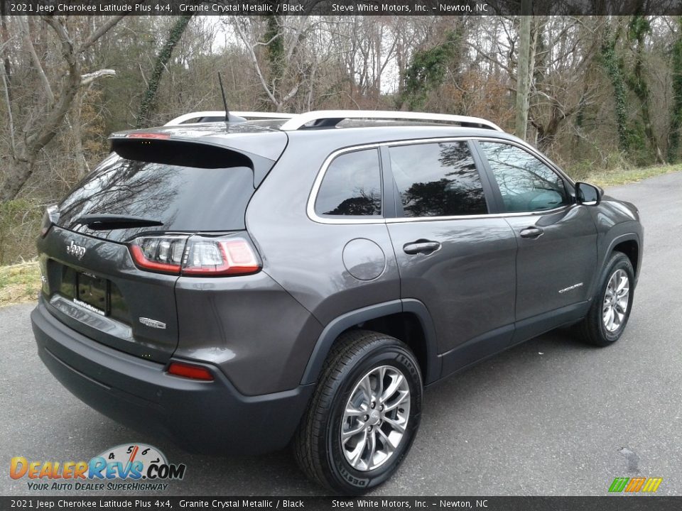 2021 Jeep Cherokee Latitude Plus 4x4 Granite Crystal Metallic / Black Photo #6