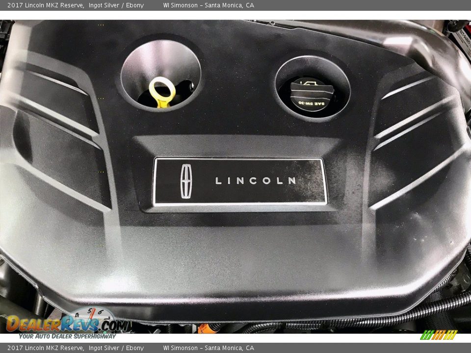 2017 Lincoln MKZ Reserve Ingot Silver / Ebony Photo #32