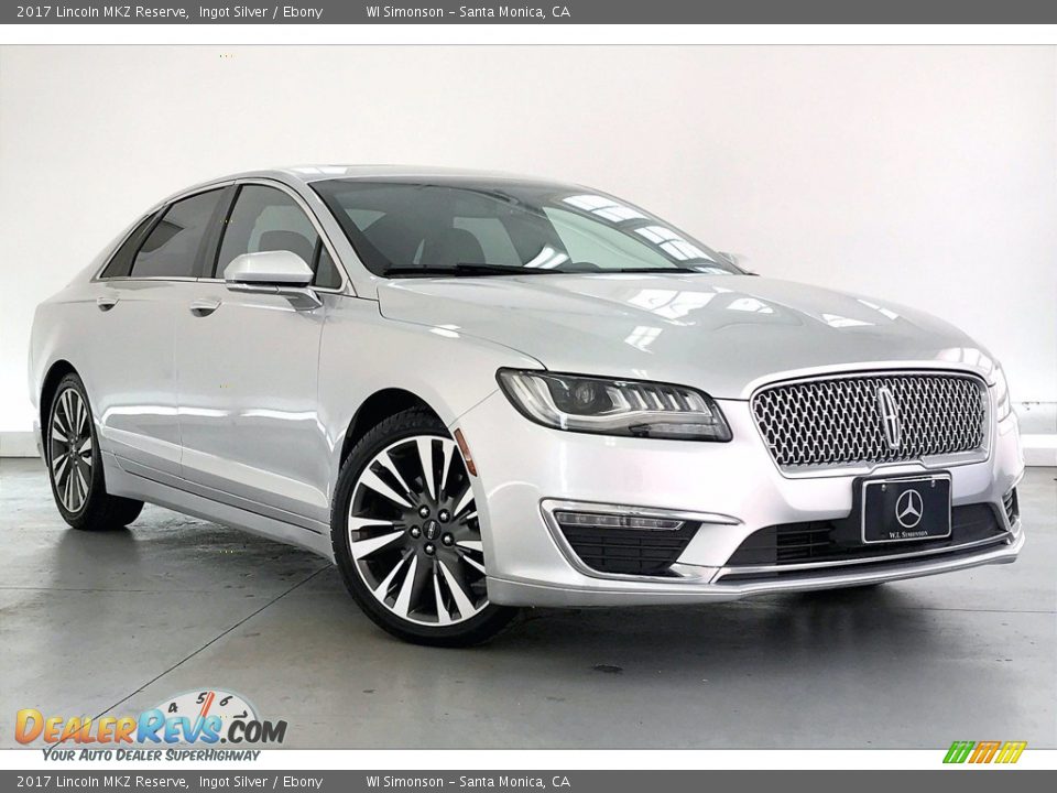 2017 Lincoln MKZ Reserve Ingot Silver / Ebony Photo #34