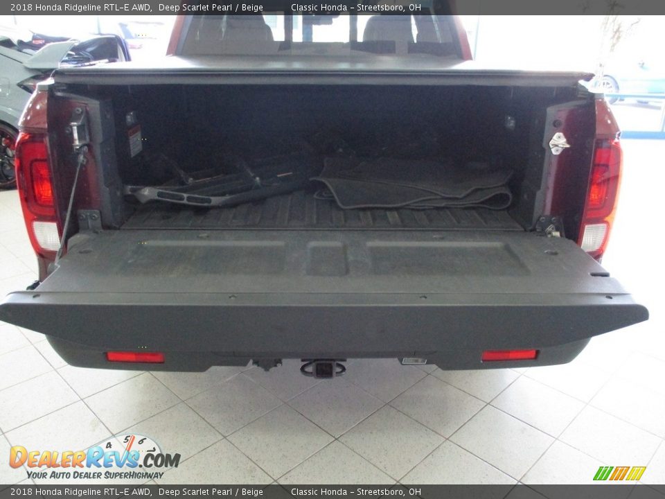 2018 Honda Ridgeline RTL-E AWD Deep Scarlet Pearl / Beige Photo #14