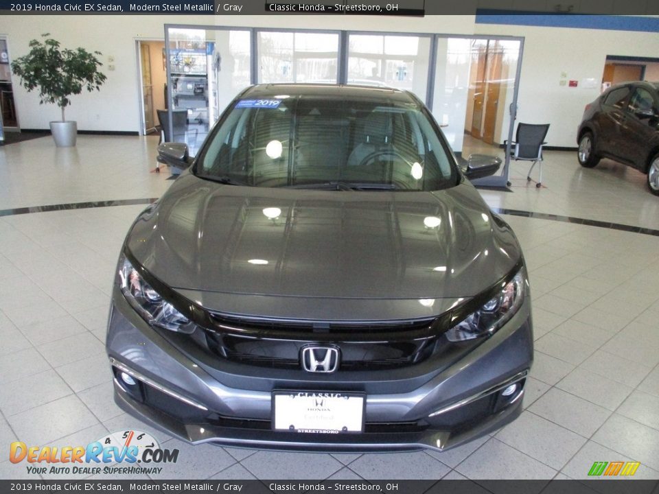 2019 Honda Civic EX Sedan Modern Steel Metallic / Gray Photo #2