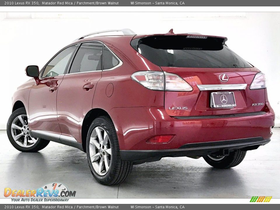 2010 Lexus RX 350 Matador Red Mica / Parchment/Brown Walnut Photo #10