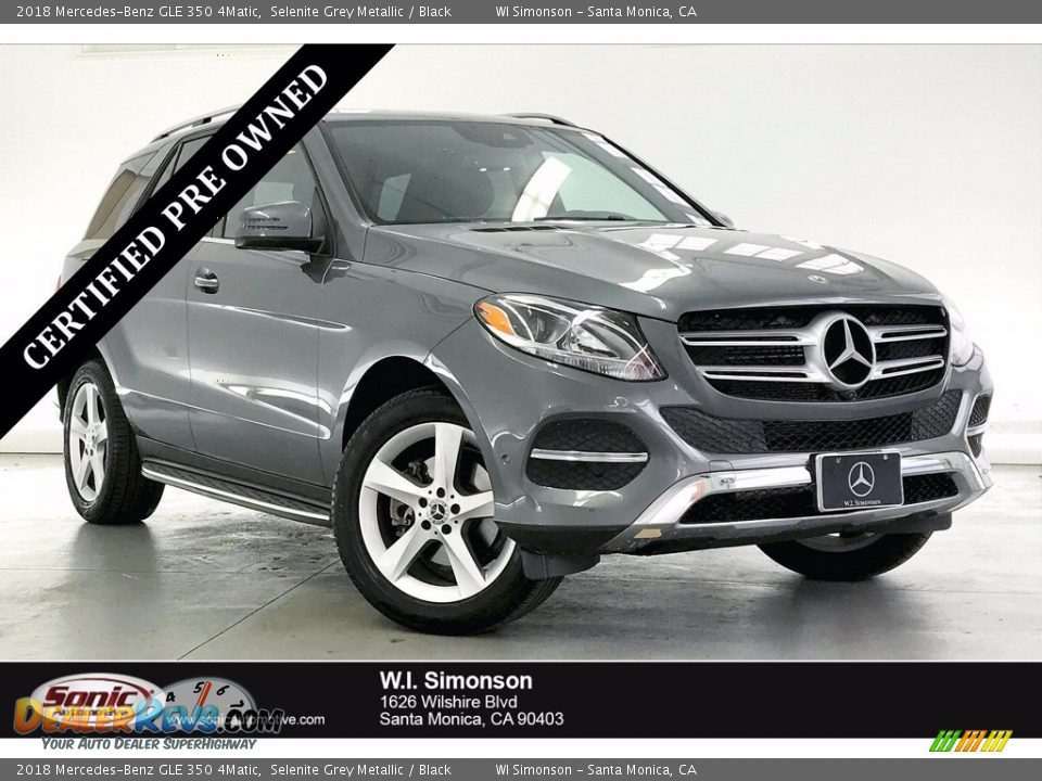 2018 Mercedes-Benz GLE 350 4Matic Selenite Grey Metallic / Black Photo #1