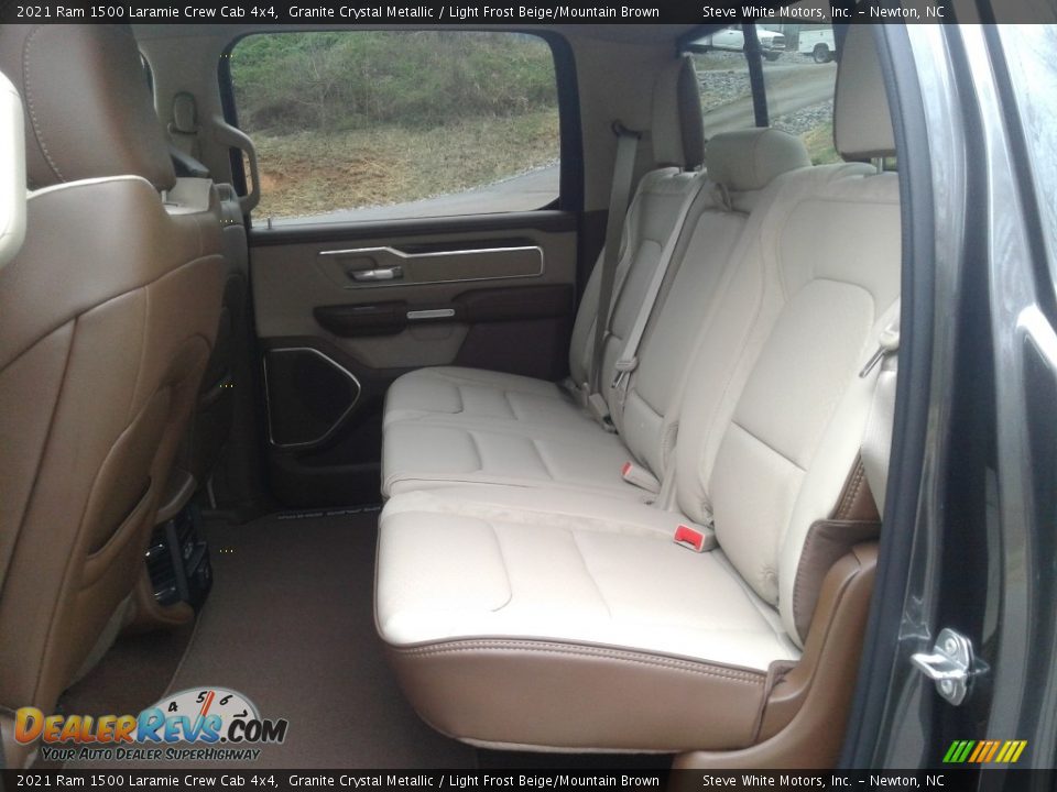Rear Seat of 2021 Ram 1500 Laramie Crew Cab 4x4 Photo #12