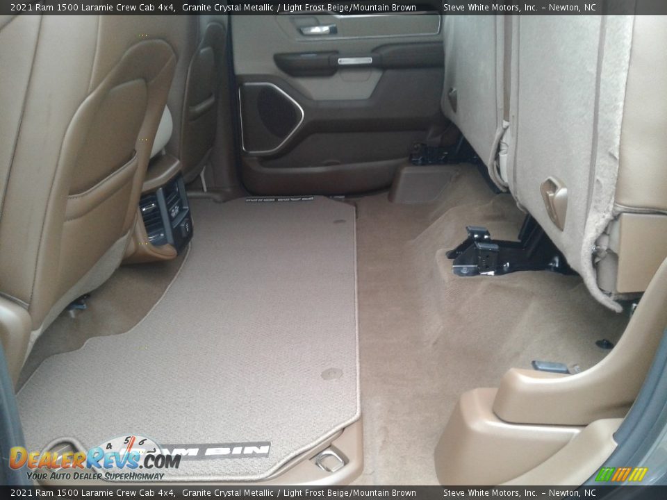 Rear Seat of 2021 Ram 1500 Laramie Crew Cab 4x4 Photo #13