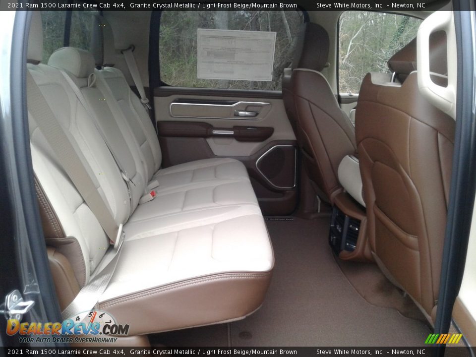 Rear Seat of 2021 Ram 1500 Laramie Crew Cab 4x4 Photo #14