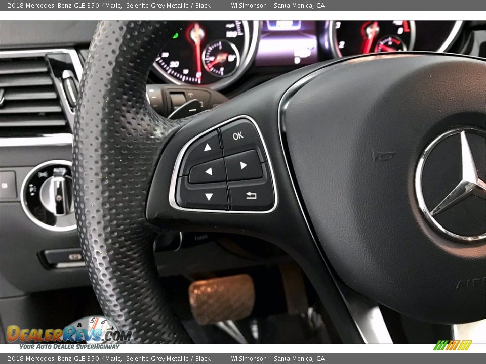 2018 Mercedes-Benz GLE 350 4Matic Selenite Grey Metallic / Black Photo #21
