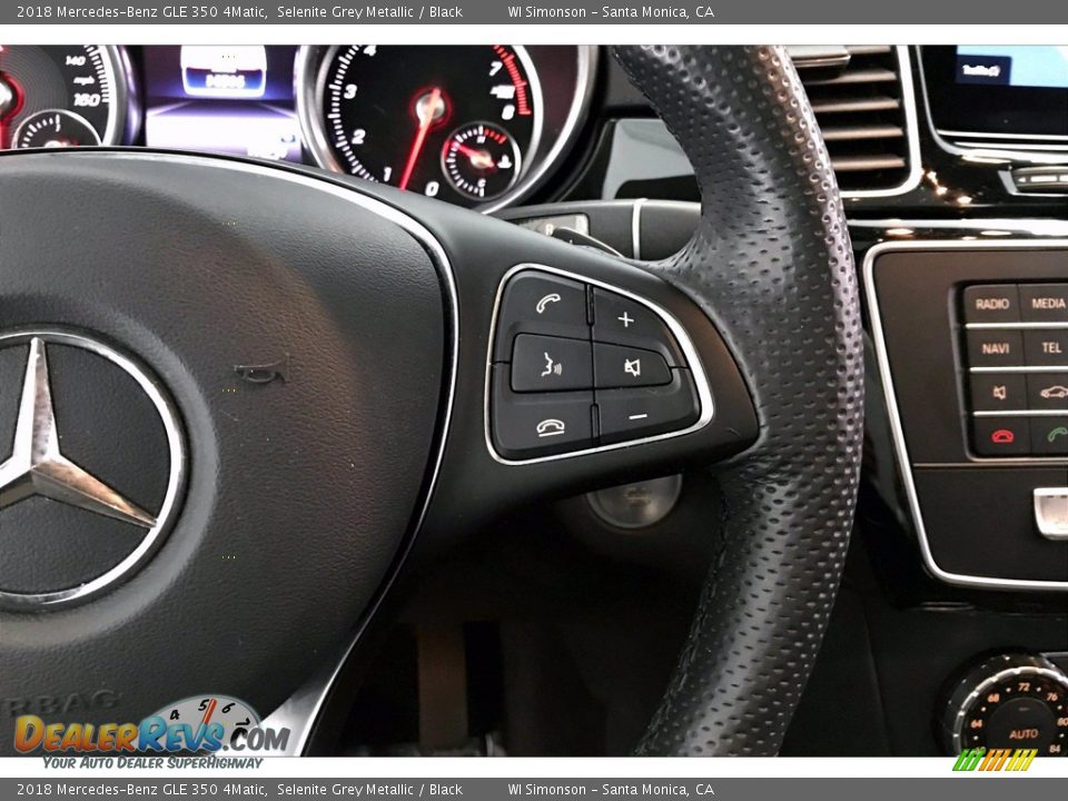 2018 Mercedes-Benz GLE 350 4Matic Selenite Grey Metallic / Black Photo #22