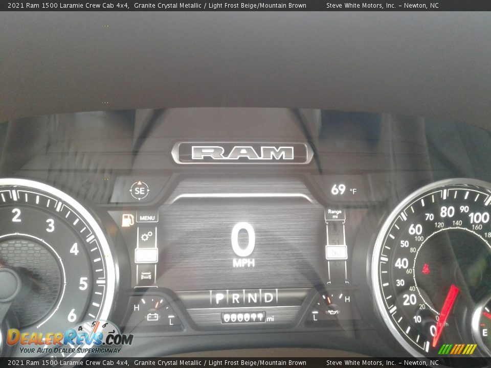2021 Ram 1500 Laramie Crew Cab 4x4 Granite Crystal Metallic / Light Frost Beige/Mountain Brown Photo #19