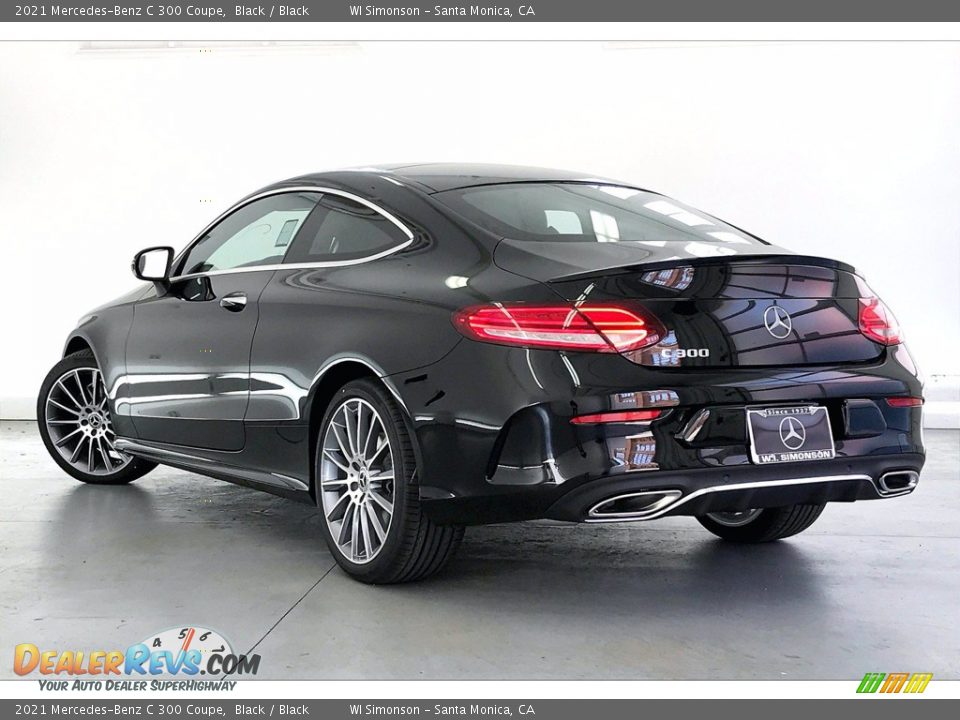 2021 Mercedes-Benz C 300 Coupe Black / Black Photo #2