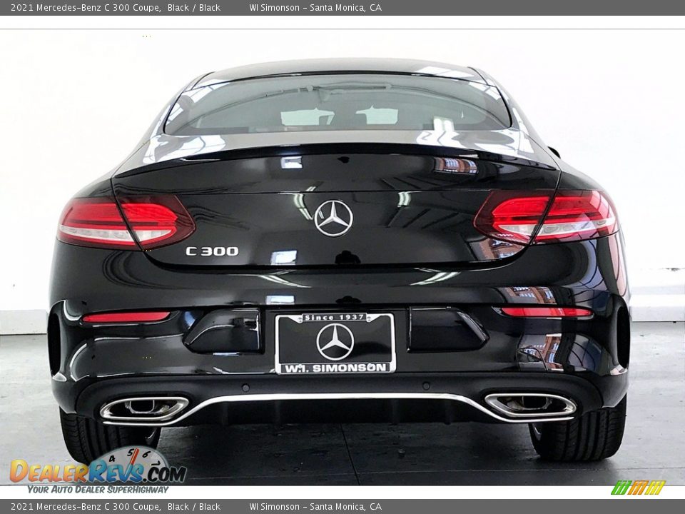 2021 Mercedes-Benz C 300 Coupe Black / Black Photo #3