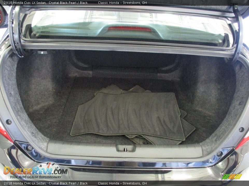 2018 Honda Civic LX Sedan Crystal Black Pearl / Black Photo #14