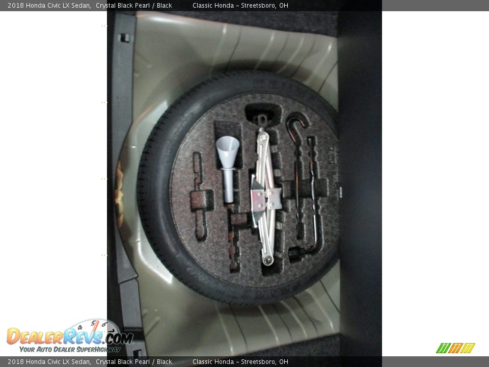 2018 Honda Civic LX Sedan Crystal Black Pearl / Black Photo #15