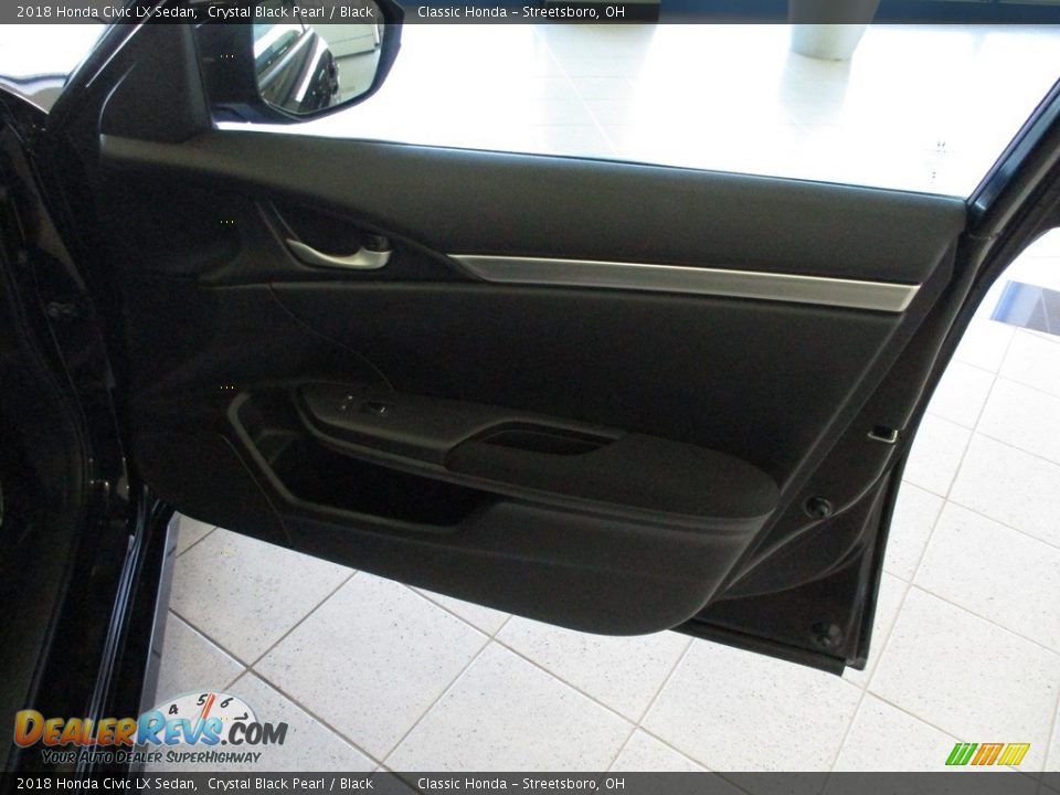2018 Honda Civic LX Sedan Crystal Black Pearl / Black Photo #16