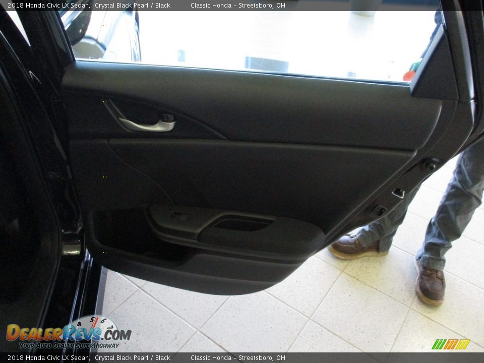 2018 Honda Civic LX Sedan Crystal Black Pearl / Black Photo #19