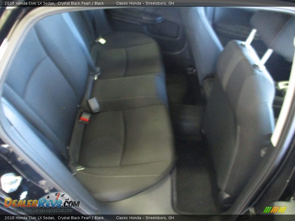 2018 Honda Civic LX Sedan Crystal Black Pearl / Black Photo #20