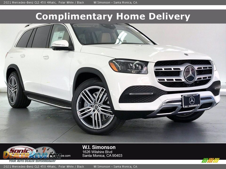 2021 Mercedes-Benz GLS 450 4Matic Polar White / Black Photo #1