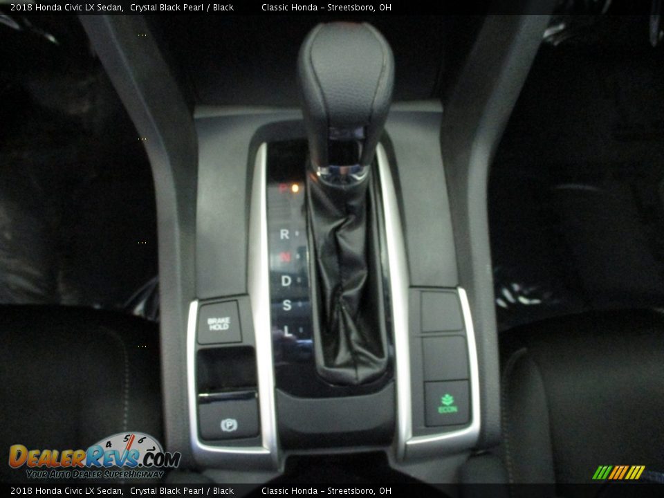2018 Honda Civic LX Sedan Crystal Black Pearl / Black Photo #34