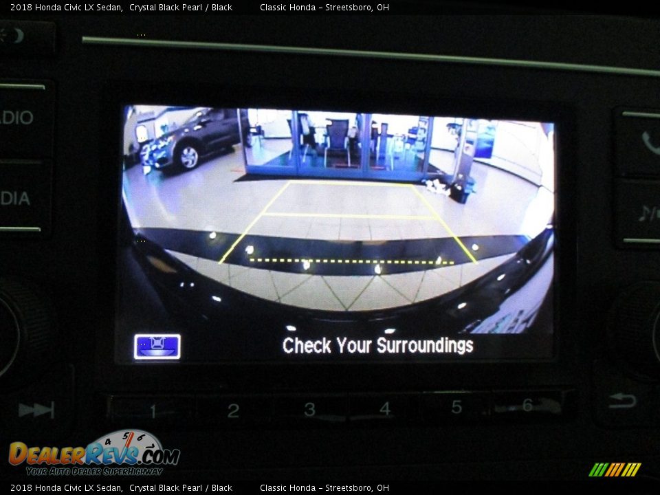 2018 Honda Civic LX Sedan Crystal Black Pearl / Black Photo #35