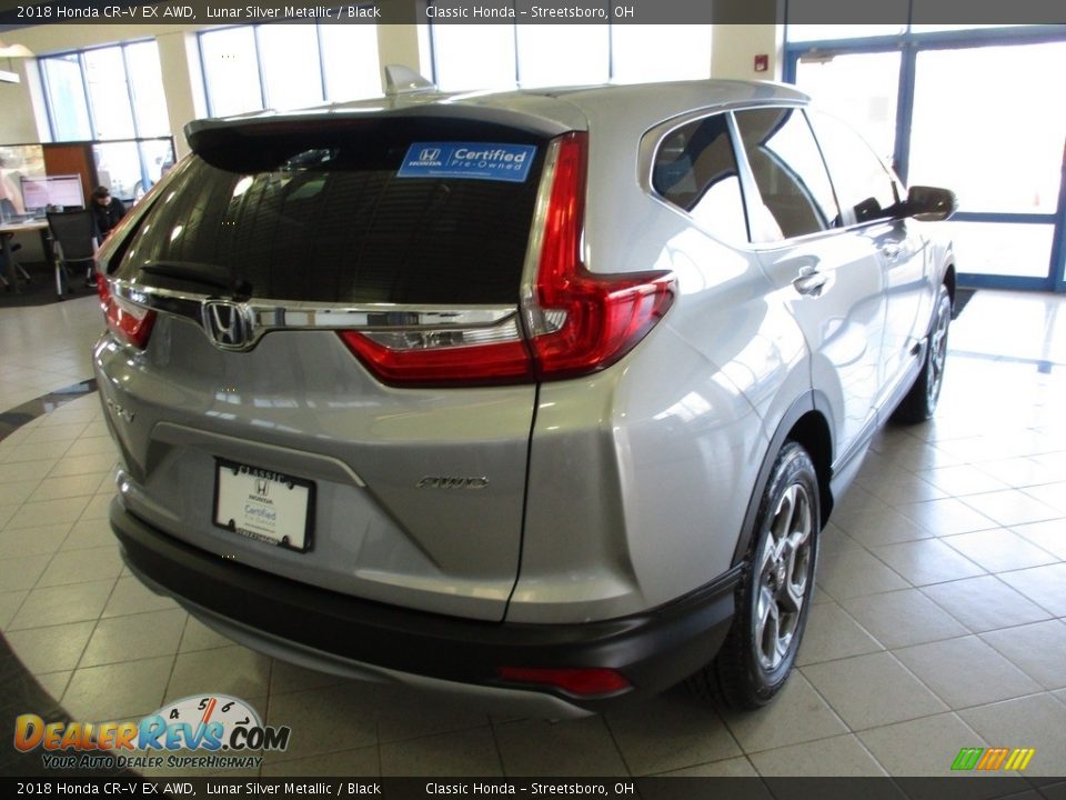 2018 Honda CR-V EX AWD Lunar Silver Metallic / Black Photo #7