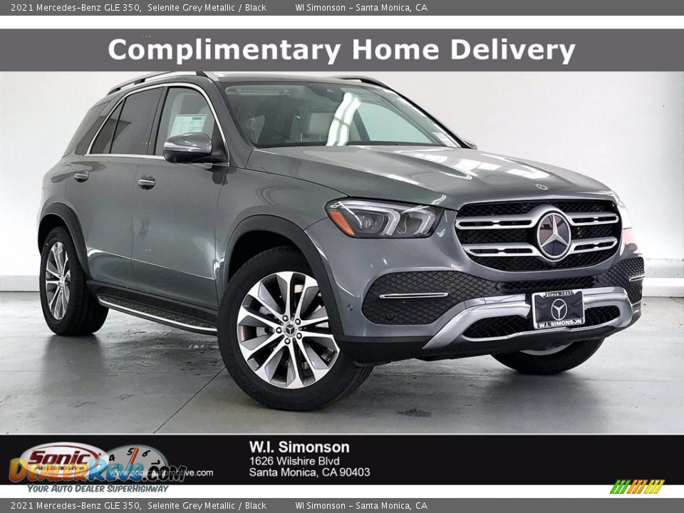 2021 Mercedes-Benz GLE 350 Selenite Grey Metallic / Black Photo #1