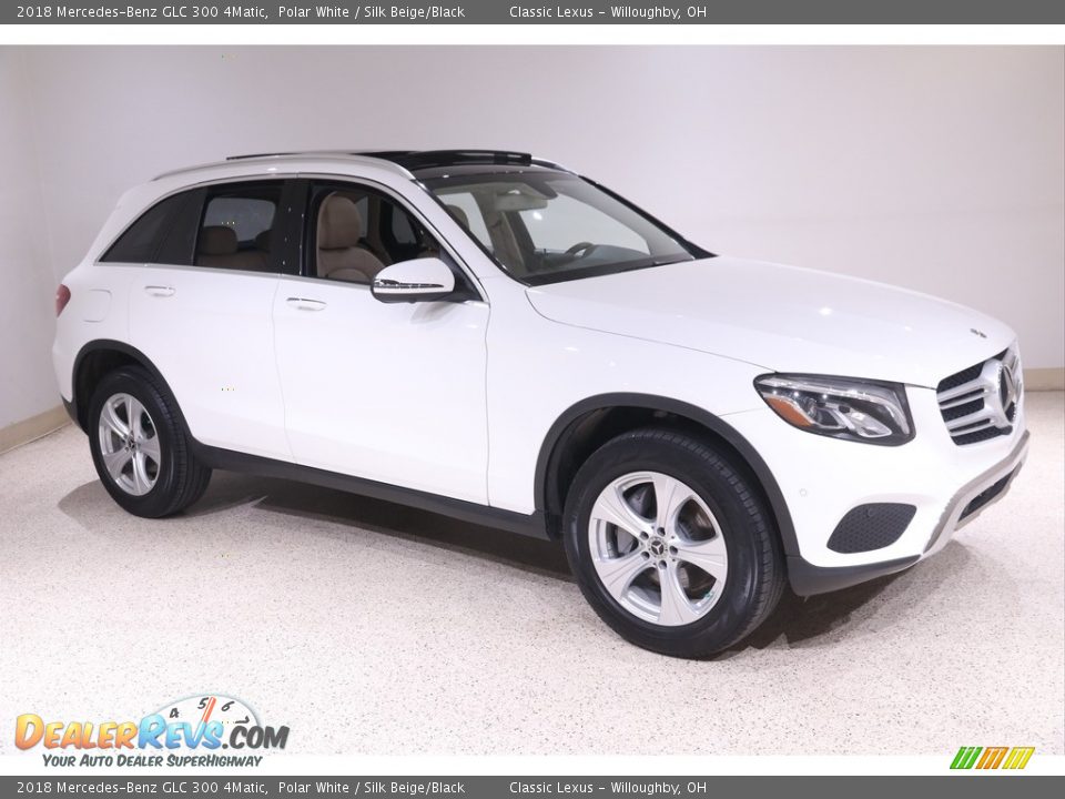 2018 Mercedes-Benz GLC 300 4Matic Polar White / Silk Beige/Black Photo #1