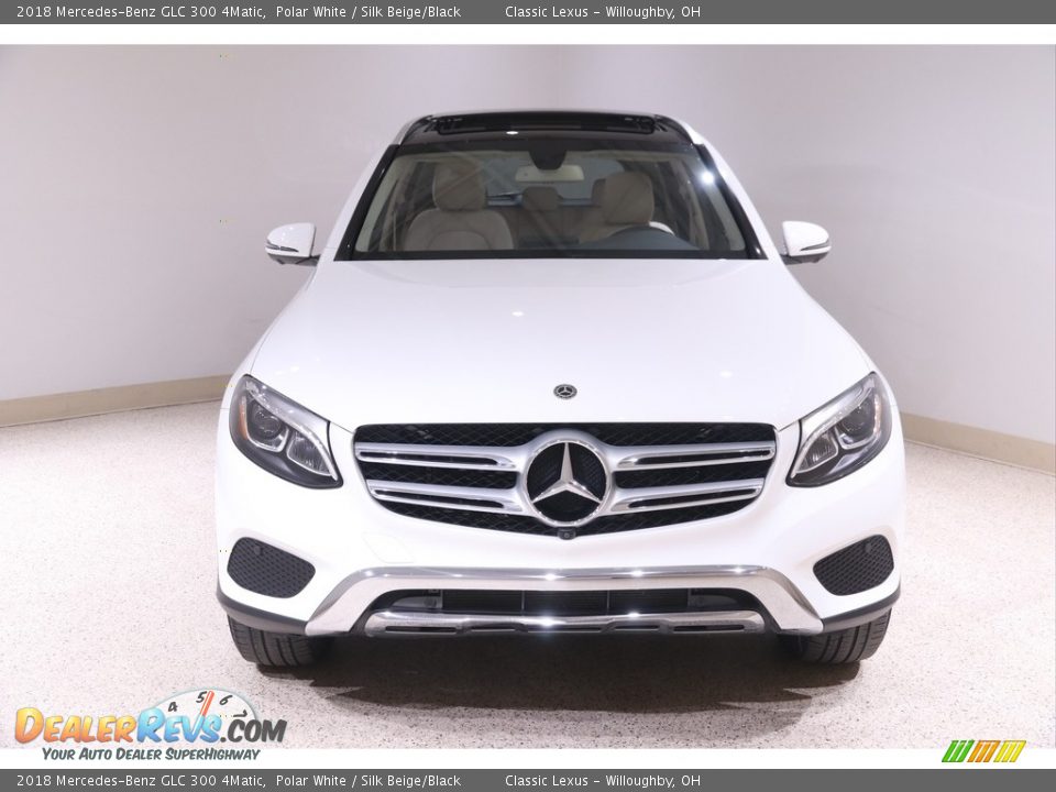 2018 Mercedes-Benz GLC 300 4Matic Polar White / Silk Beige/Black Photo #2