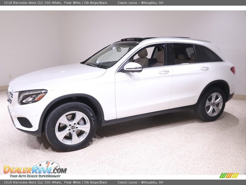 2018 Mercedes-Benz GLC 300 4Matic Polar White / Silk Beige/Black Photo #3