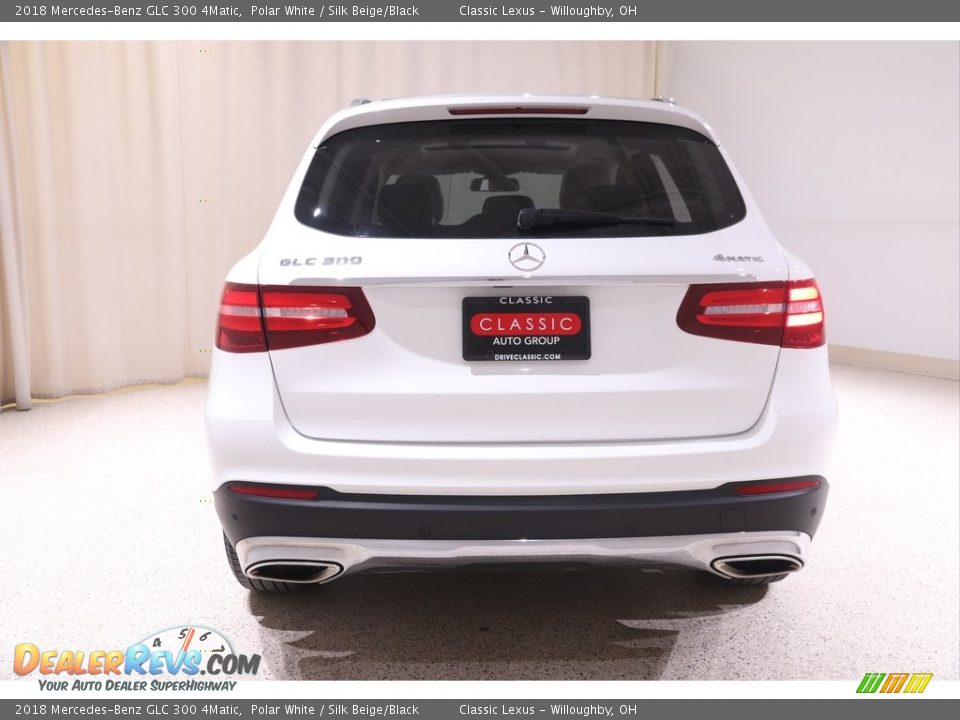 2018 Mercedes-Benz GLC 300 4Matic Polar White / Silk Beige/Black Photo #19