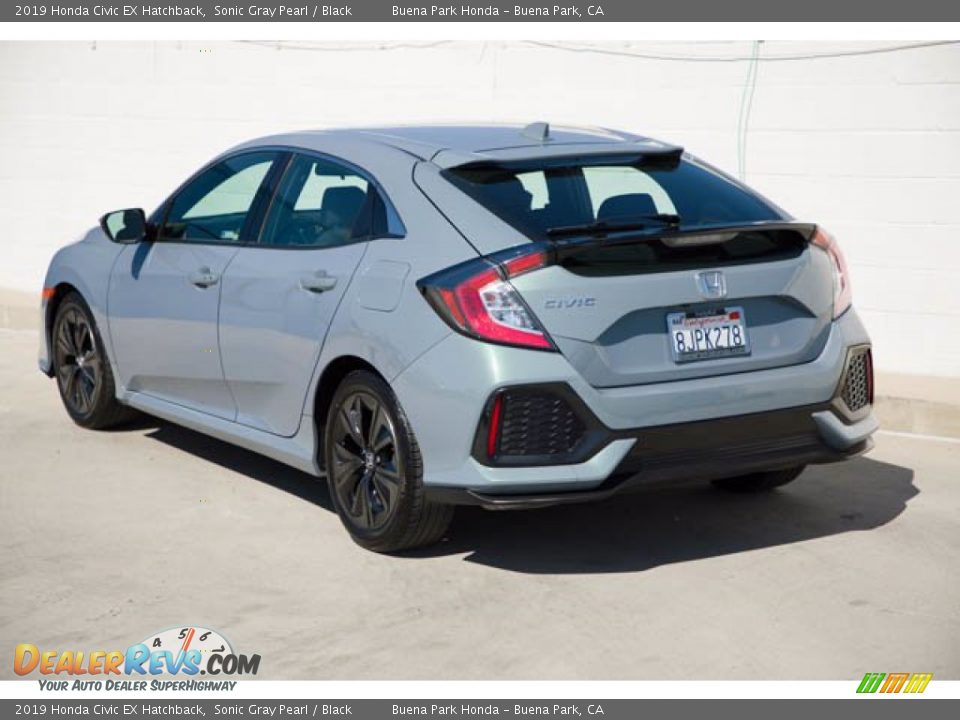 2019 Honda Civic EX Hatchback Sonic Gray Pearl / Black Photo #2