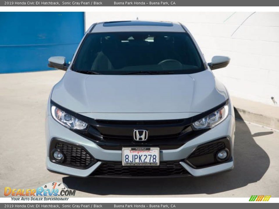 2019 Honda Civic EX Hatchback Sonic Gray Pearl / Black Photo #7