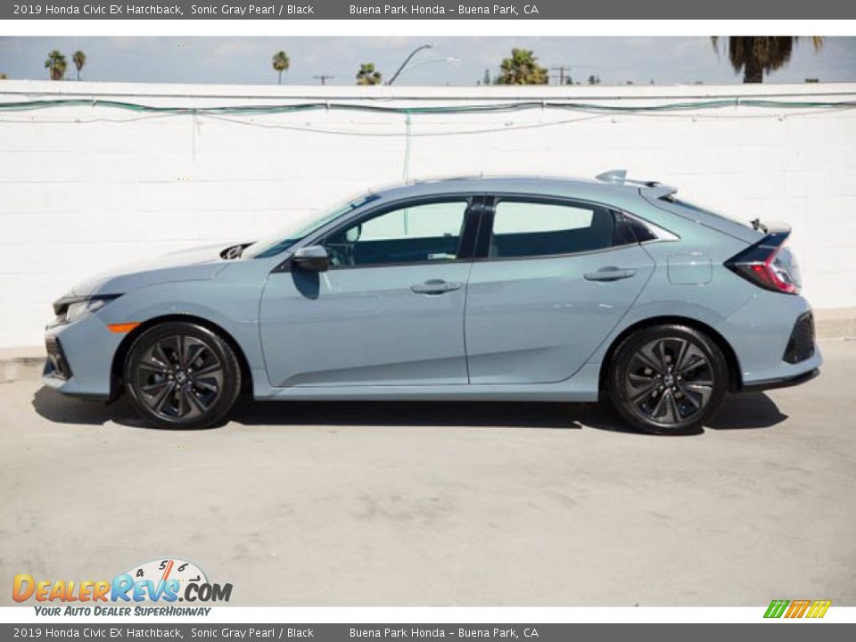 2019 Honda Civic EX Hatchback Sonic Gray Pearl / Black Photo #8