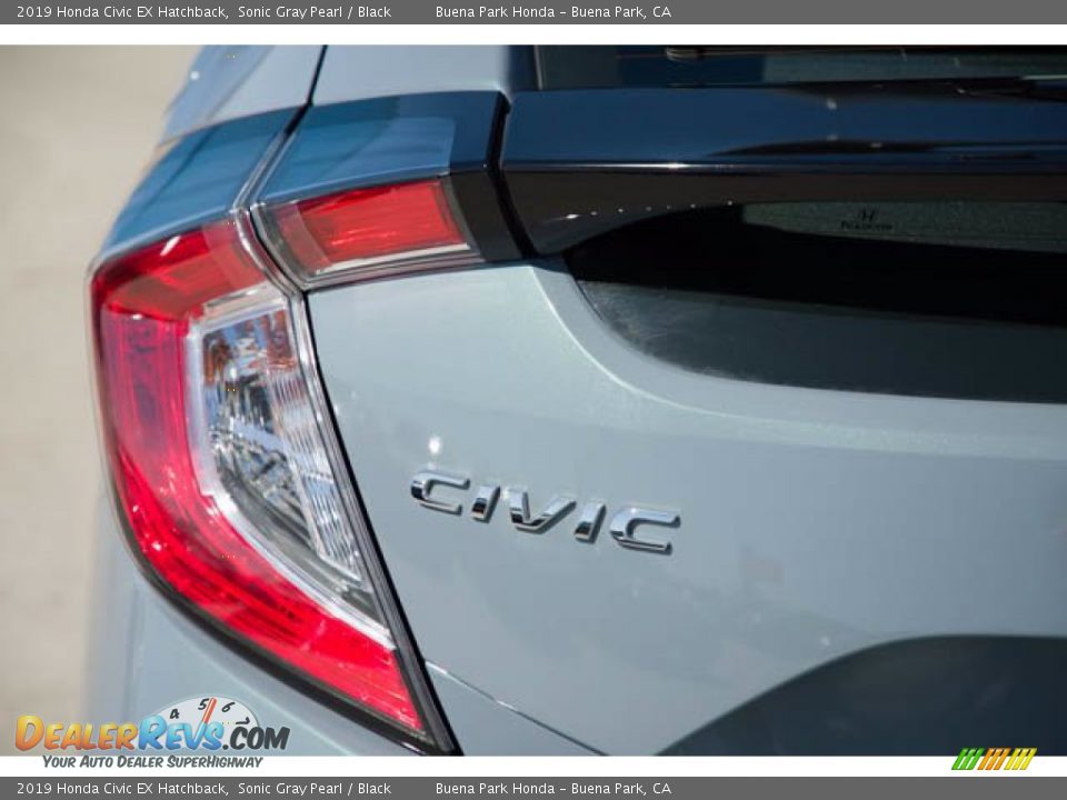2019 Honda Civic EX Hatchback Sonic Gray Pearl / Black Photo #10