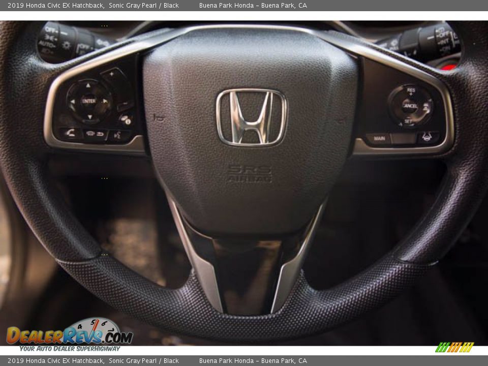 2019 Honda Civic EX Hatchback Sonic Gray Pearl / Black Photo #13