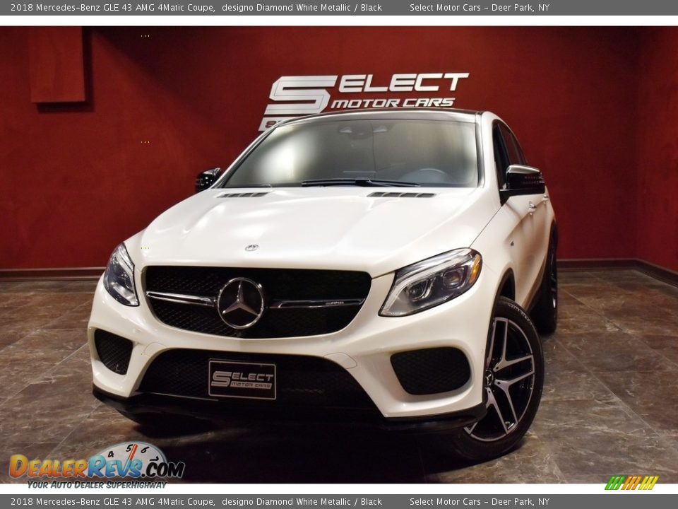 2018 Mercedes-Benz GLE 43 AMG 4Matic Coupe designo Diamond White Metallic / Black Photo #1