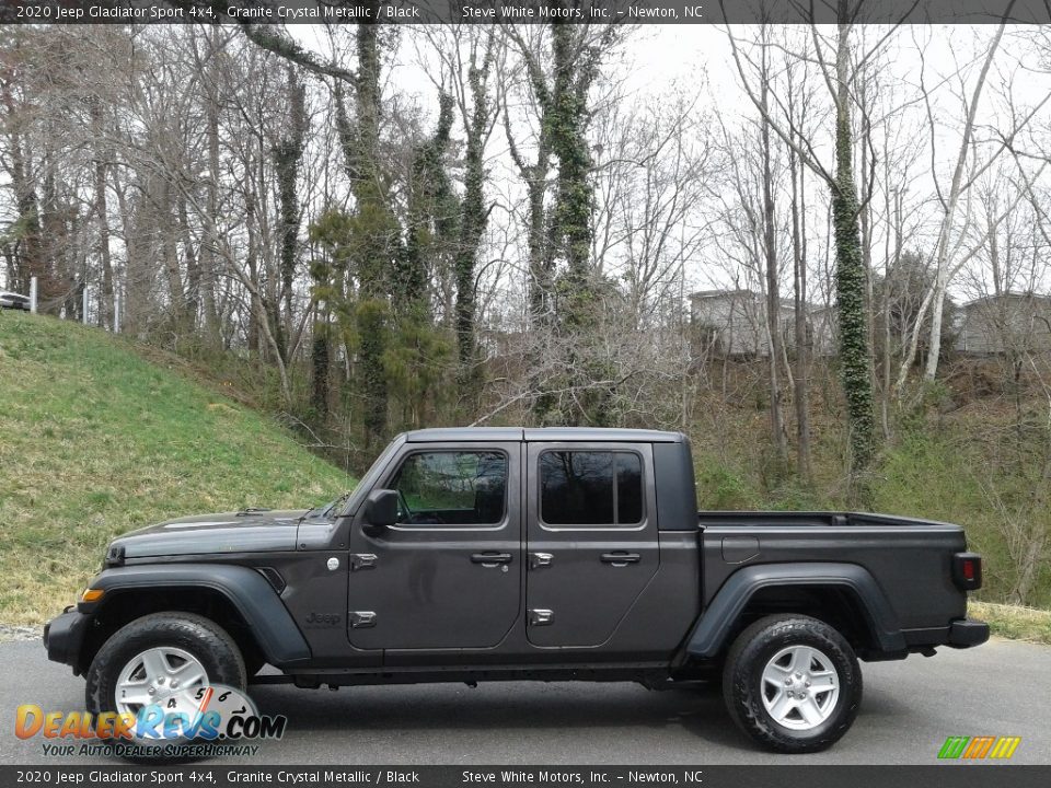 2020 Jeep Gladiator Sport 4x4 Granite Crystal Metallic / Black Photo #1