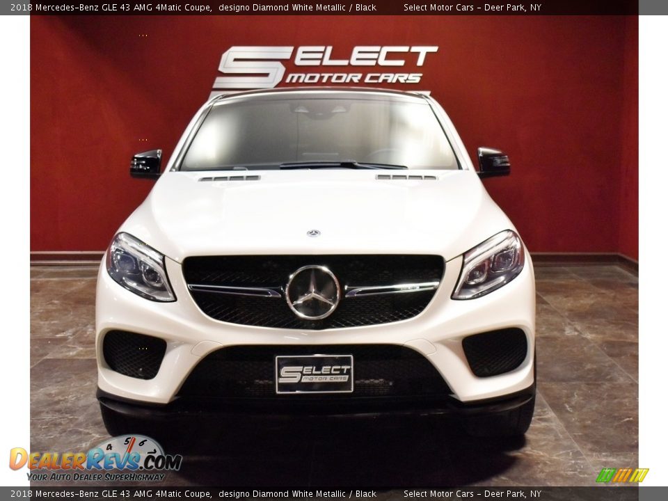 2018 Mercedes-Benz GLE 43 AMG 4Matic Coupe designo Diamond White Metallic / Black Photo #2